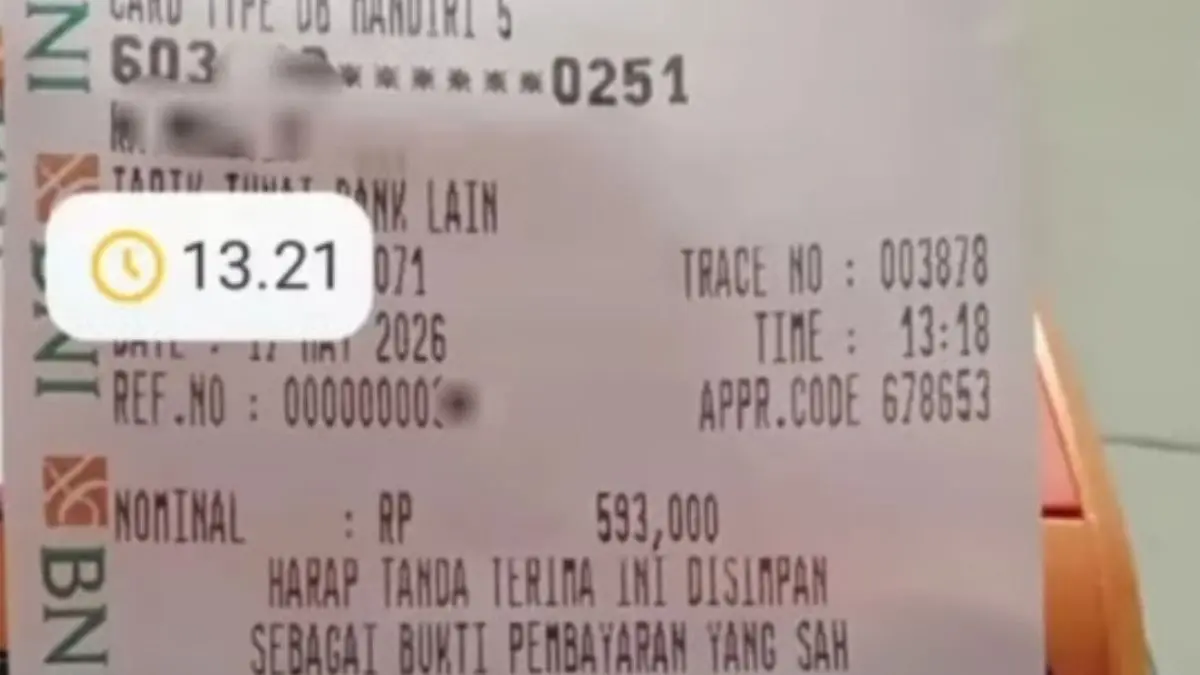 Ilustrasi struk pencairan bansos tahap 2. (Foto: YouTube Arfan Saputra Channel)