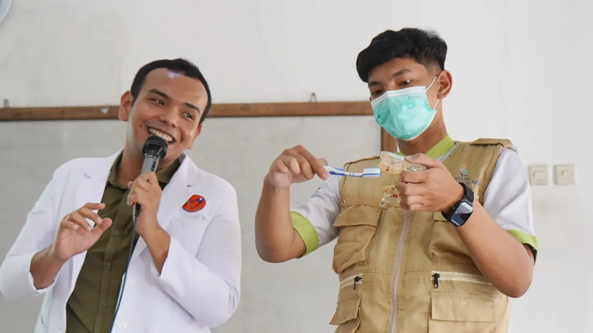 RSUD R Moh Noh Nur Leuwiliang Bogor bersama Yayasan Galeri Aksara ABI (GAA) dan PT INAKO mengadakan kegiatan bertajuk Sehat, Cerdas, Ceria di KB Tarbiyatul Falah Karyasari. (Dok. RSUD R Moh Noh Nur Leuwiliang) 