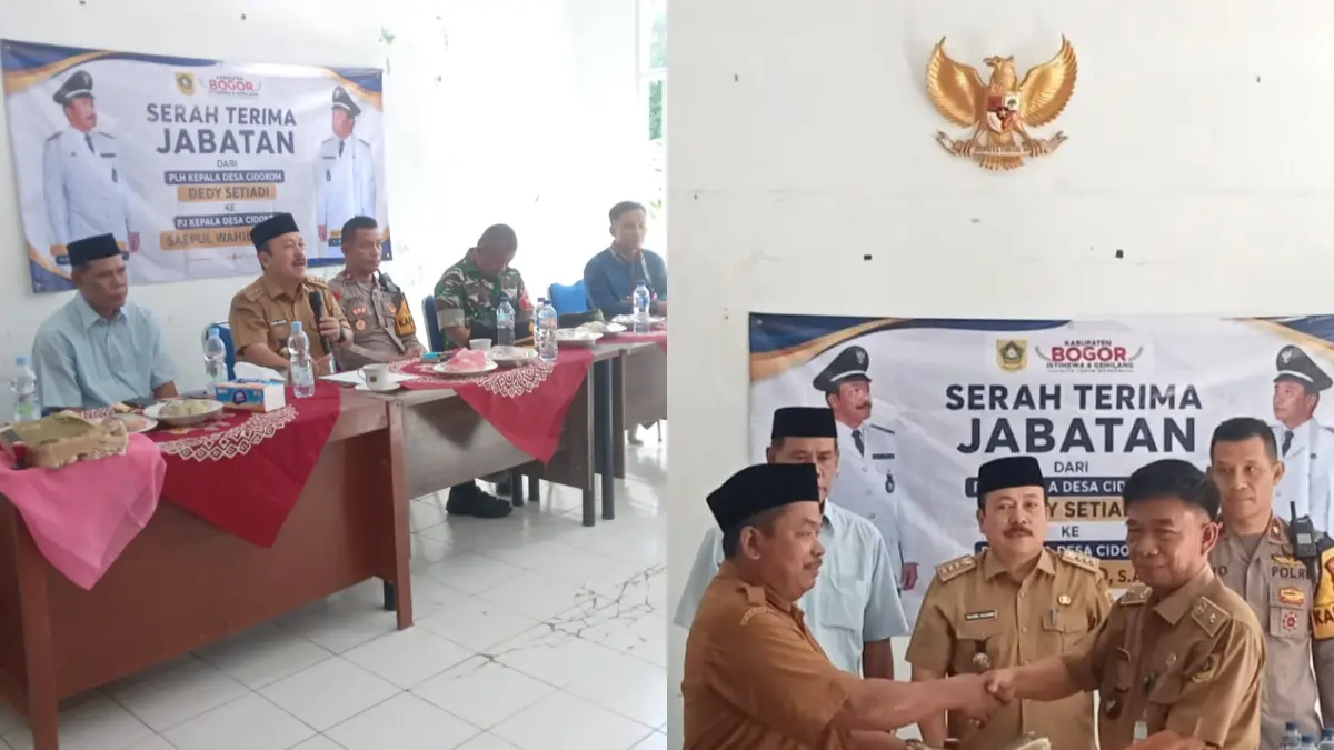Sertijab Pj Kepala Desa Cidokom, Rumpin, Bogor.