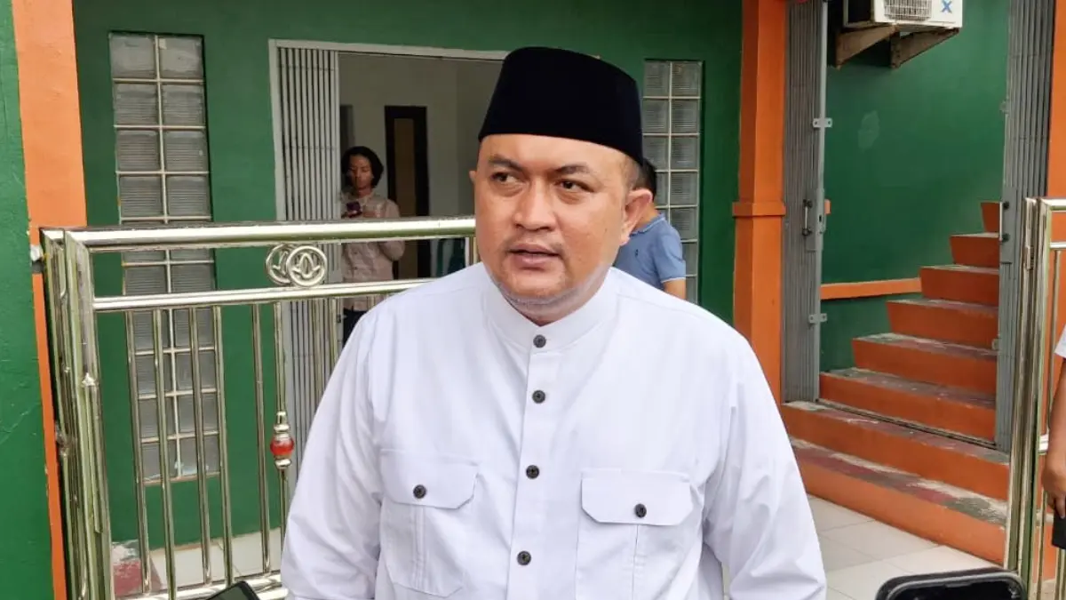 Bupati Bogor, Rudy Susmanto saat menyampaikan keterangan. (Muhammad Ali/Radar Bogor)