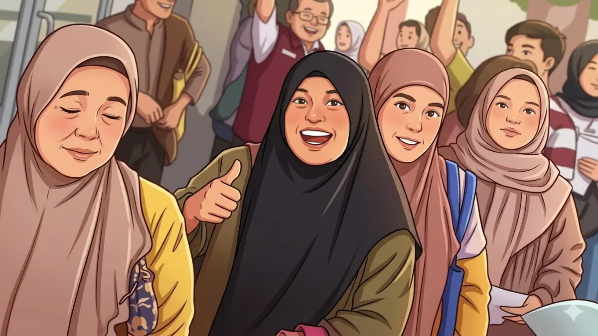 Ilustrasi penerima bansos aktif (Foto: Instagram @kemensosri, diolah oleh Gemini AI)