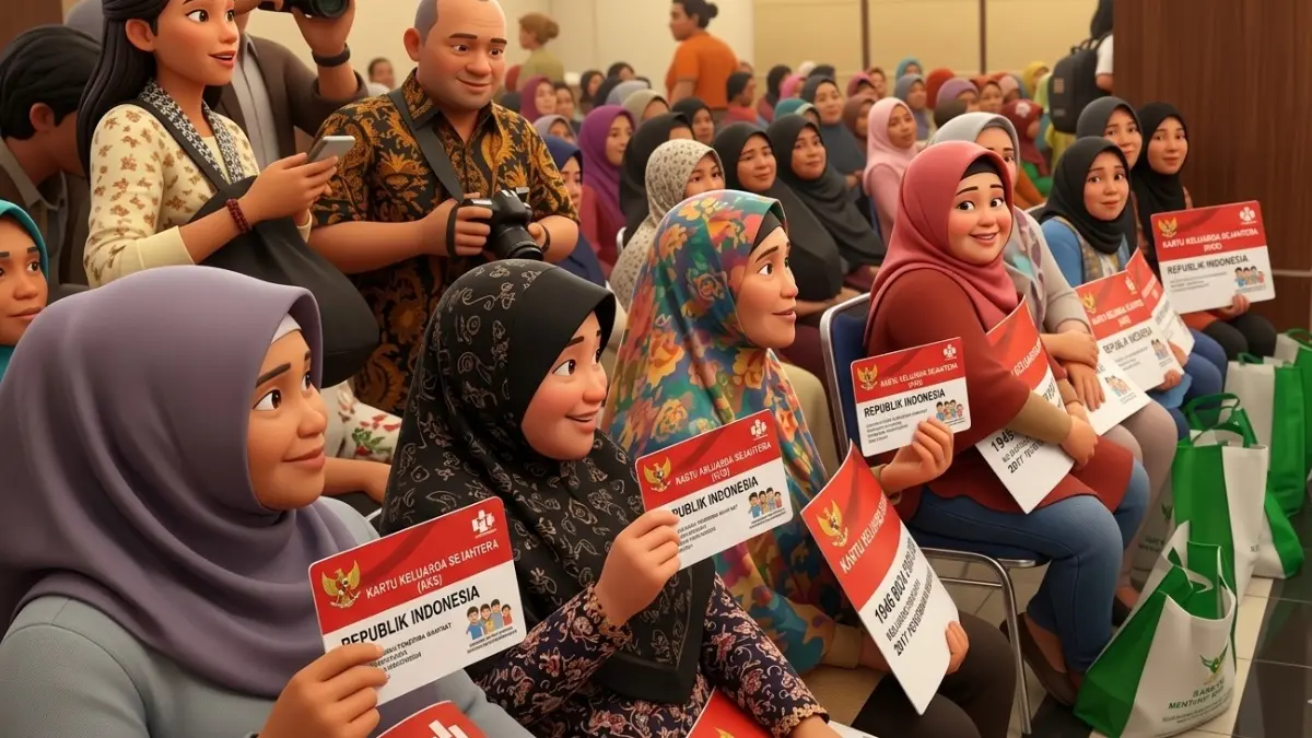 Ilustrasi Penyaluran Bansos PKH dan BPNT (Foto: YouTube Kemensos RI/diolah oleh AI)