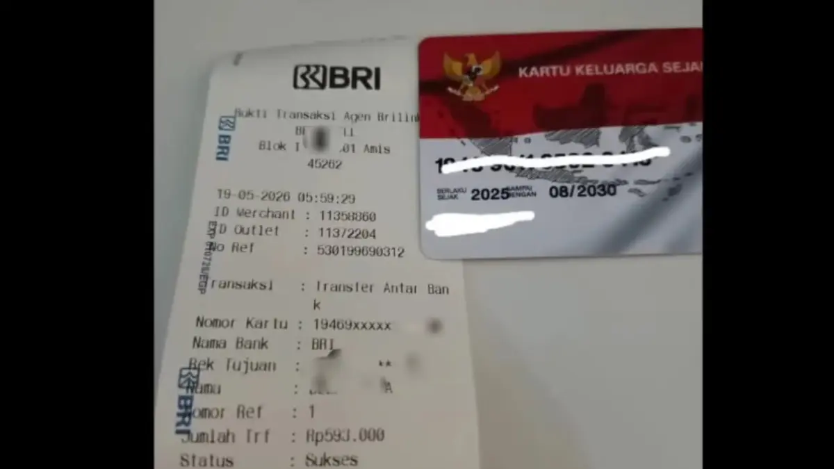 KPM menerima pencairan bansos BPNT tahap 2 2026 melalui KKS terbitan Bank BRI (Kanal Arfan Saputra Channel)