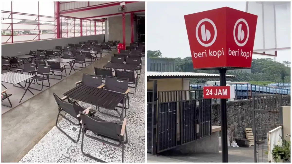 Salah satu spot Nongkrong 24 jam di Beri Kopi Pakansari, Bogor. (Foto: Instagram @bogorkeun)