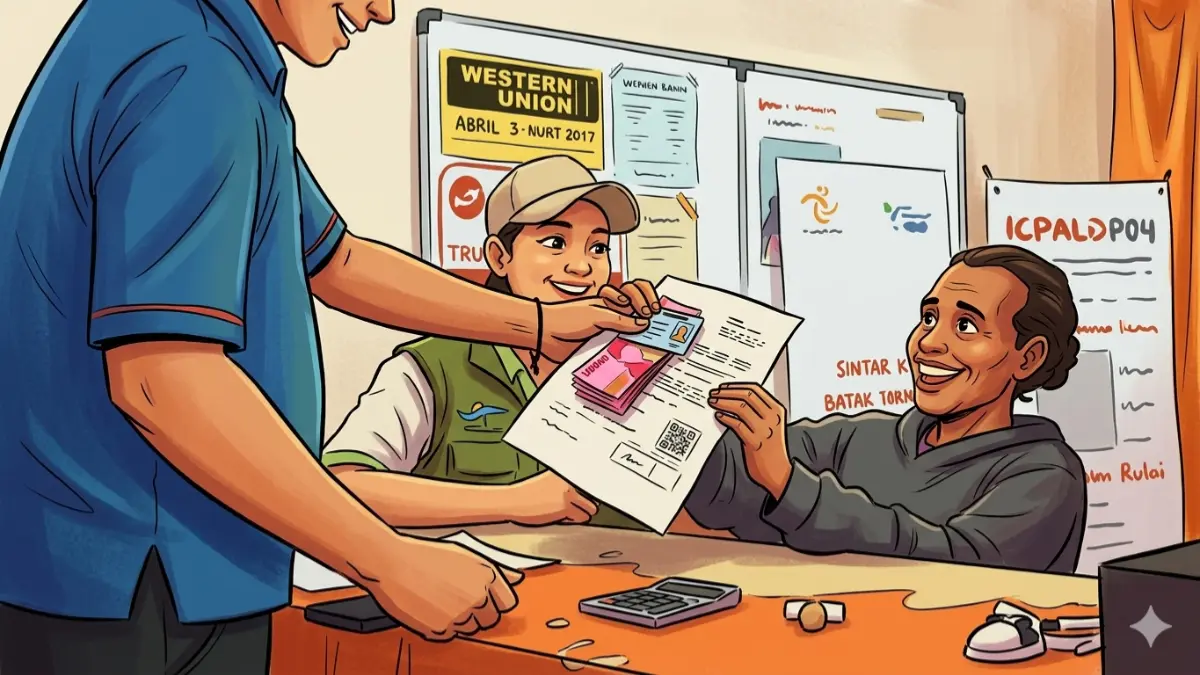 Ilustrasi KPM yang mengambil dana bansos BPNT. (Foto: kemensos.go.id/Diolah dengan Gemini AI)