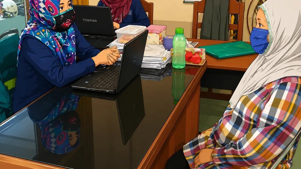  Ilustrasi KPM mengecek status bansos. (Foto: Instagram @senyumpkhboyolali)