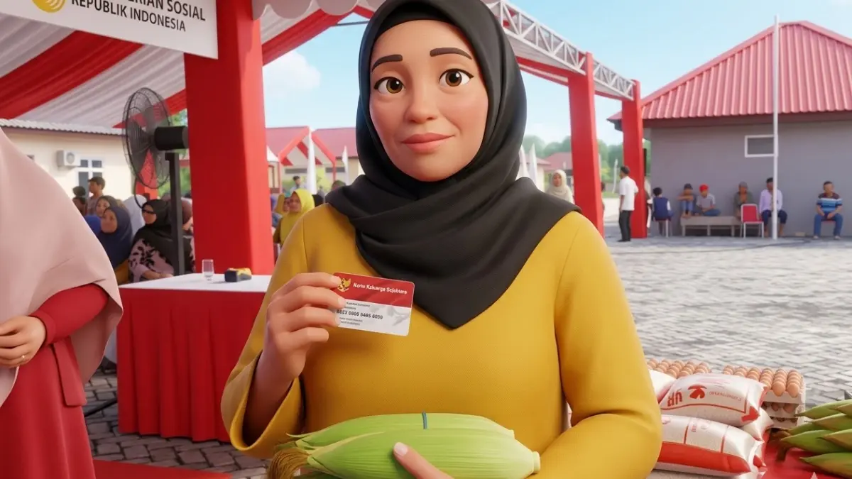 Ilustrasi KPM Penerima Bansos PKH dan BPNT (Foto: Youtube Kemensos RI diperbarui oleh Gemini AI)