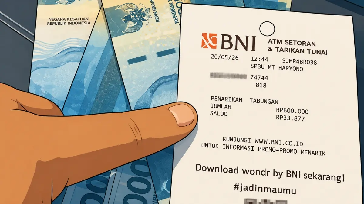 Ilustrasi penarikan saldo BPNT. (Foto: YouTube Arfan Saputra Channel/diolah oleh Gemini AI)