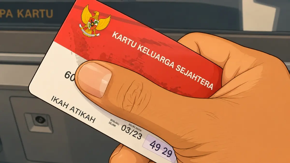 Ilustrasi pengecekan saldo bansos BPNT. (Foto: YouTube Arfan Saputra Channel/diolah oleh Gemini AI)