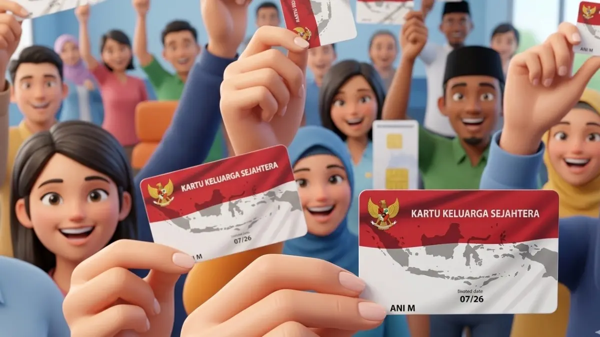 Ilustrasi penyaluran bansos PKH dan BPNT (Foto: Instagram @kemensosri diperbarui oleh AI)