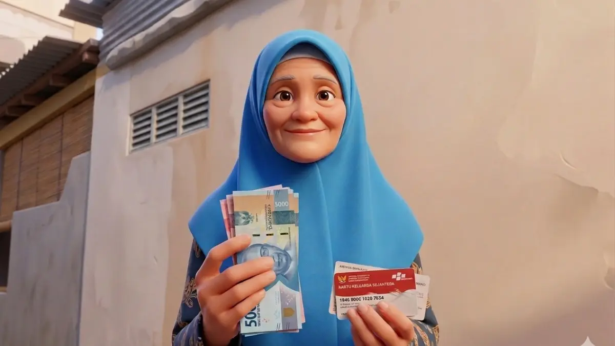 Ilustrasi penyaluran Bansos PKH dan BPNT (Foto: Youtube Kemensos RI diperbarui oleh AI)