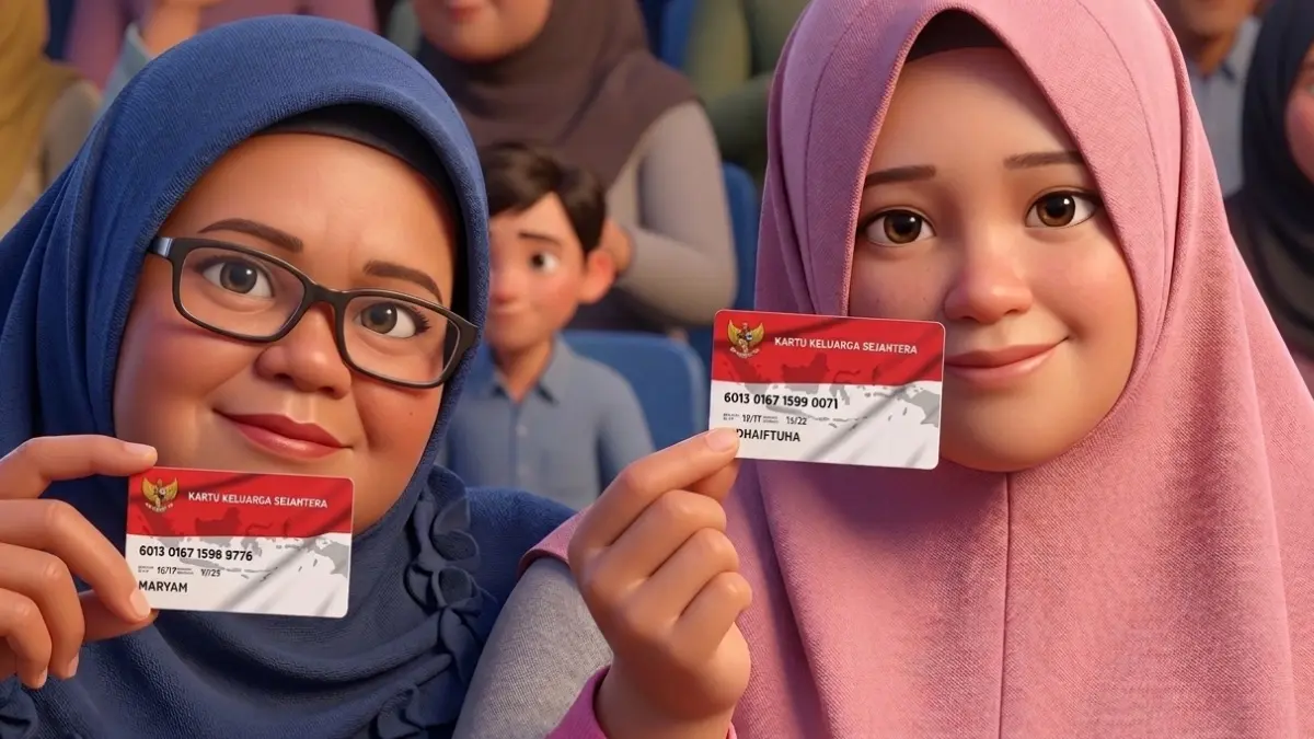  Ilustrasi penyaluran bansos PKH dan BPNT (Foto: Youtube Linjamsos Oke diperbarui oleh AI)