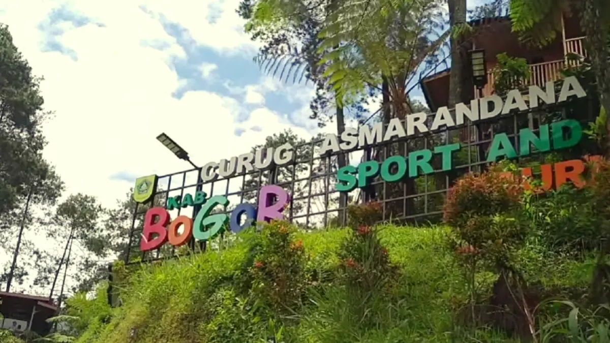 Salah satu area wisata alam di kawasan Desa Batulayang, Kabupaten Bogor.