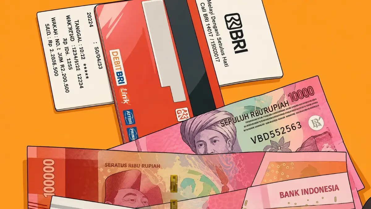 Ilustrasi struk penarikan BPNT Tahap 2. (Foto: YouTube Info Bansos/Diolah oleh Gemini AI)