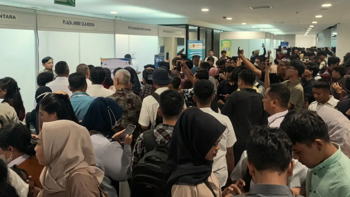 Job Fair di Kota Bogor tahun lalu banyak didatangi para pelamar pekerjaan.