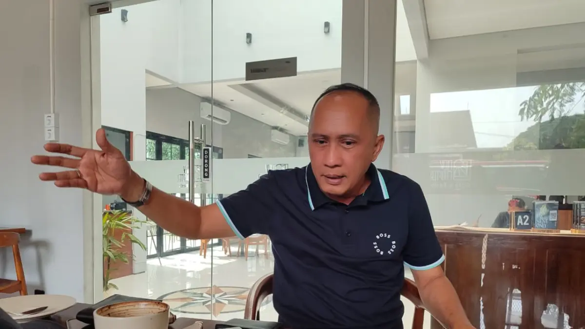 Anggota Kadin Kota Bogor, Yus Ruswandi saat memberikan keterangan.