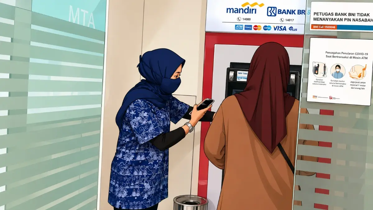 Ilustrasi KPM mencairkan bansos BPNT. Foto: Instagram @pkh_kotamagelang/diolah oleh Gemini AI 
