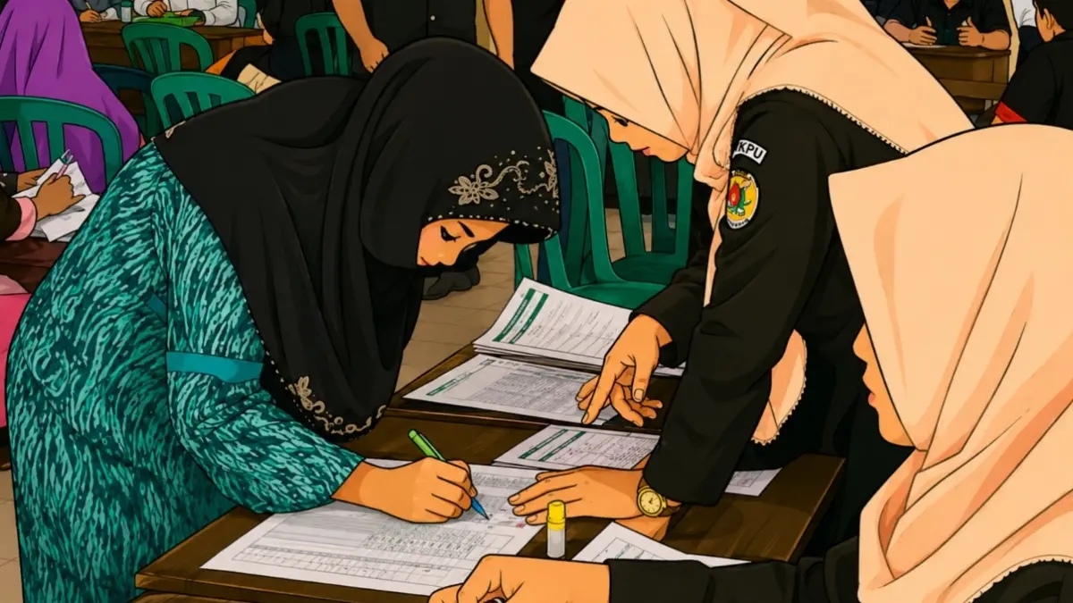 Ilustrasi KPM mencairkan bansos PKH. (Foto: Instagram @pkh_kabpekalongan/diolah oleh Gemini AI)