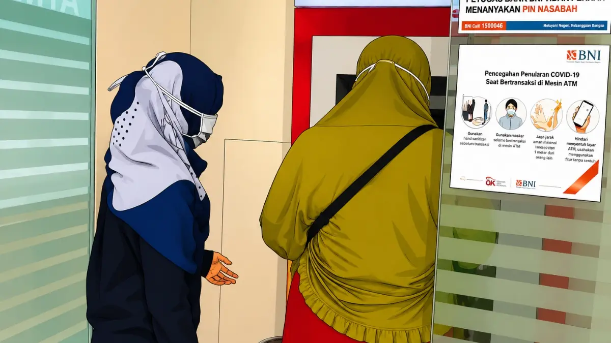 Ilustrasi KPM mengecek saldo bansos PKH BPNT di ATM. Foto: Instagram @pkh_kotamagelang/diolah oleh Gemini AI