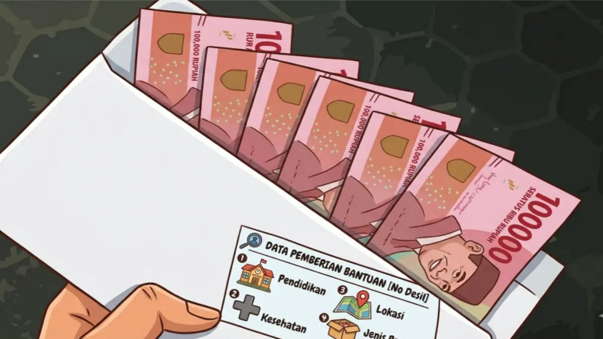 Ilustrasi pencairan uang tunai bansos PKH BPNT oleh KPM. Foto: Pixabay/EmAji/Diolah oleh Gemini AI