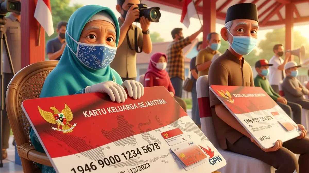 Ilustrasi penyaluran bansos PKH dan BPNT (Foto: laman resmi Kemensos.go.id, diperbarui oleh AI)