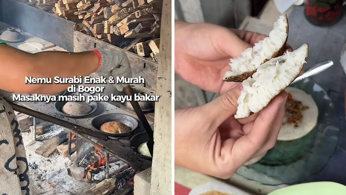 Surabi Tradisional di belakang Terminal Baranangsiang, Kota Bogor. (Foto: TikTok @bigfatbos)