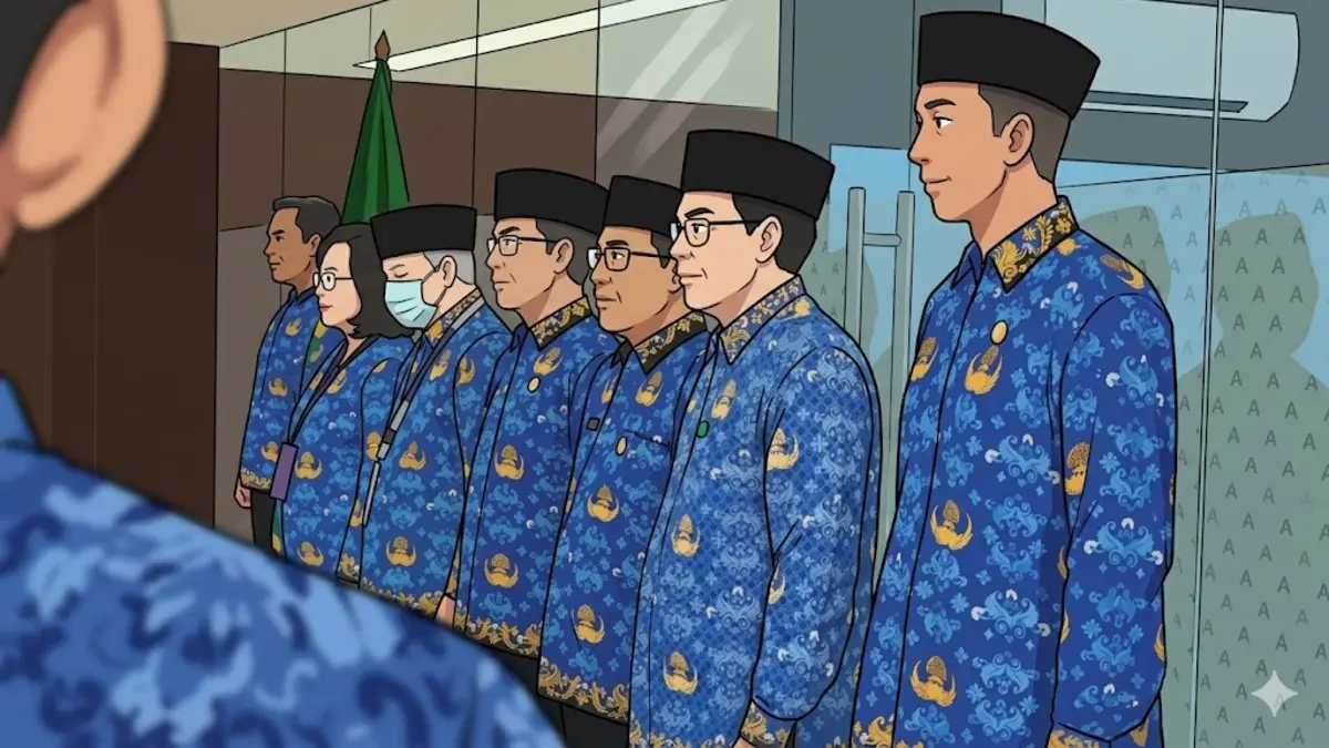 Ilustrasi ASN setelah lulus ujian CPNS. Foto: Instagram @meutya_hafid
