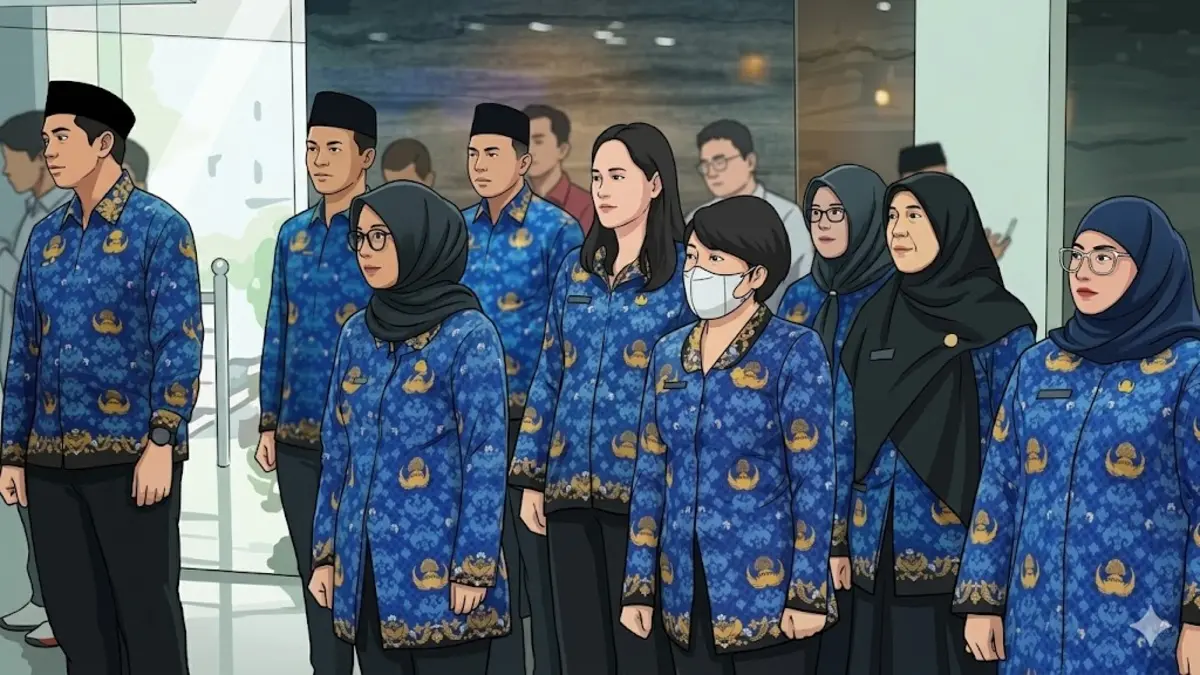 Ilustrasi ASN setelah lulus ujian CPNS. Foto: Instagram/@meutya_hafid