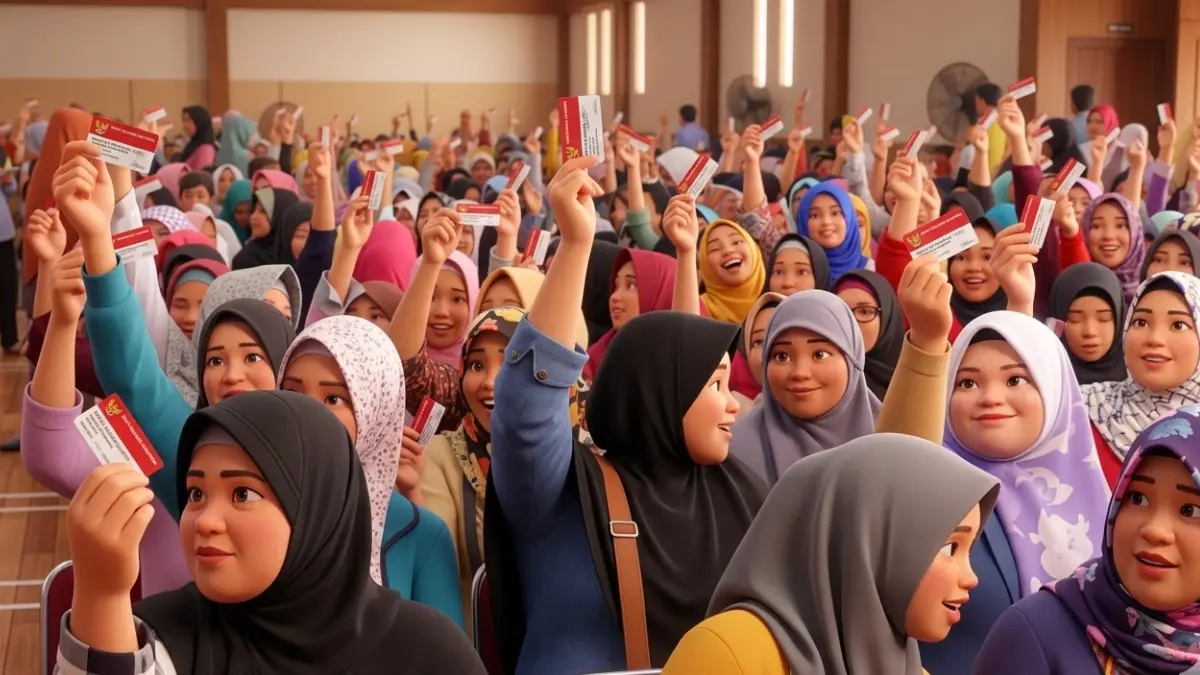 Ilustrasi KPM Penerima Bansos PKH dan BPNT. Foto: Youtube Linjamsos Oke diperbarui oleh AI.