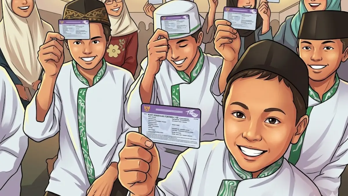 Para siswa penerima bantuan pendidikan PIP. Foto: indonesia.go.id