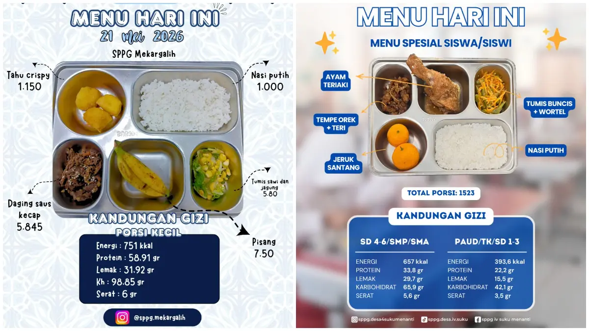Ilustrasi BGN gunakan aplikasi Review Menu MBG untuk mengawasi kualitas makanan. 