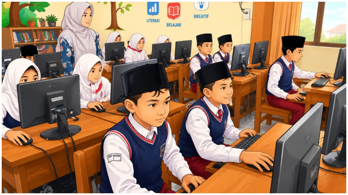Ilustrasi pelaksanaan TKA 2026 jenjang SD.