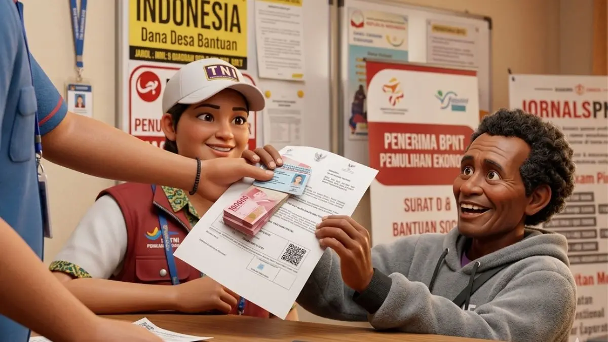 Ilustrasi Penyaluran Bansos PKH dan BPNT (Foto: Instagram @kemensosri diperbarui oleh  AI)