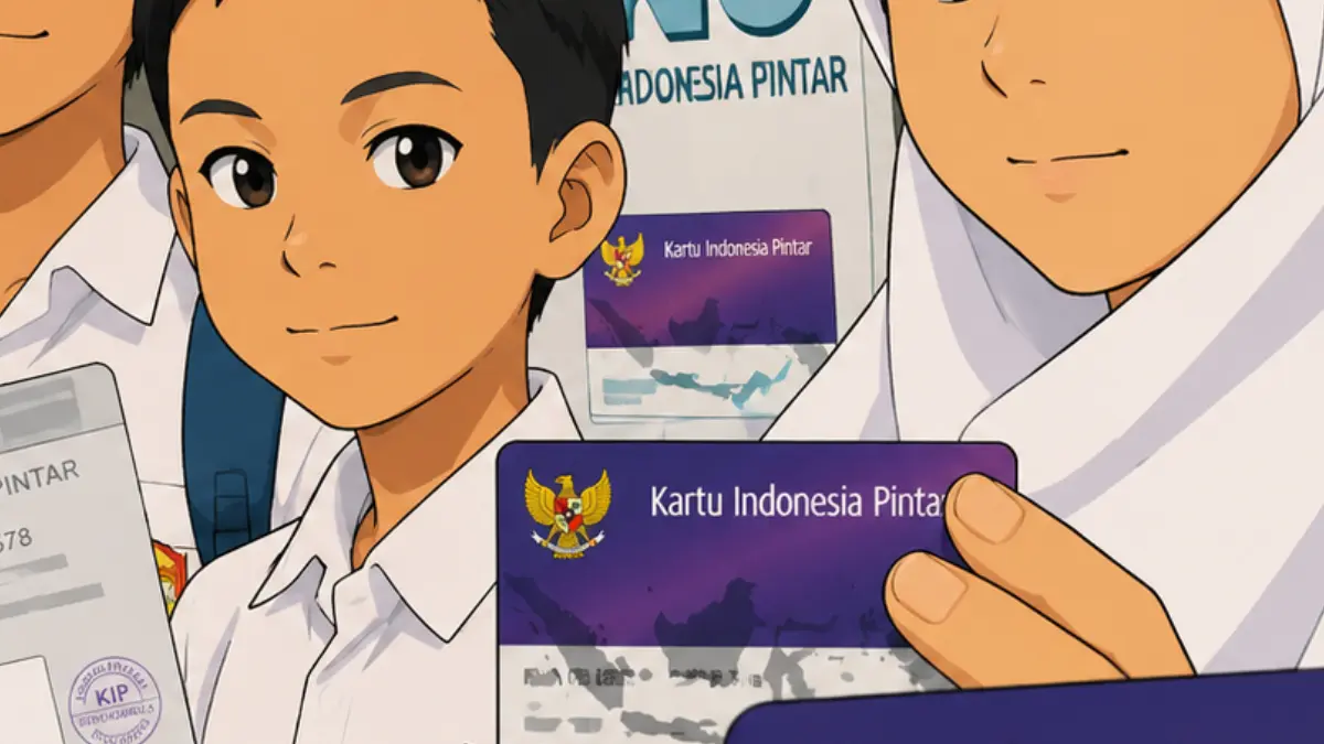 Ilustrasi siswa penerima bantuan PIP. (Foto: smpn1lebaksiu.sch.id/diolah oleh AI)
