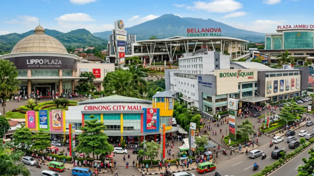 Ilustrasi tempat belanja di Kota Bogor. (Foto: Gemini AI)