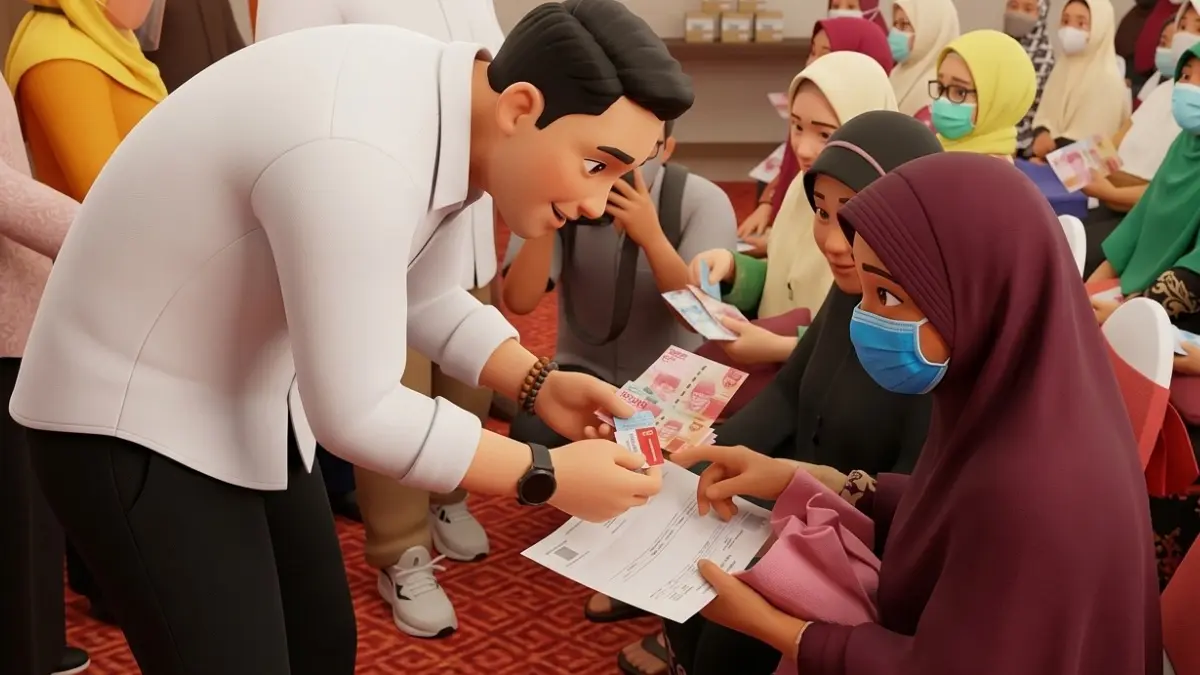 Ilustrasi penyaluran Bansos PKH dan BPNT (Foto: Youtube Linjamsos Oke diperbarui &nbsp;oleh AI)
