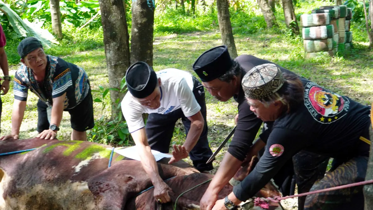 Penyembelihan hewan kurban Lorin dan Syariah Hotel Sentul pada Idul Adha 1447 Hijriah, Rabu, 27 Mei 2026, (Dok. Lorin Syariah Hotel Sentul)