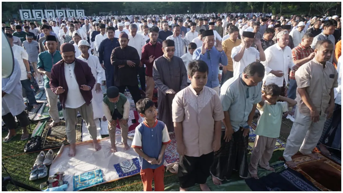 Suasana Salat Idul Adha jemaah Muhammadiyah di Lapangan Sempur Kota Bogor, Rabu 27 Mei 2026. (Foto : Sofiansyah/Radar Bogor)