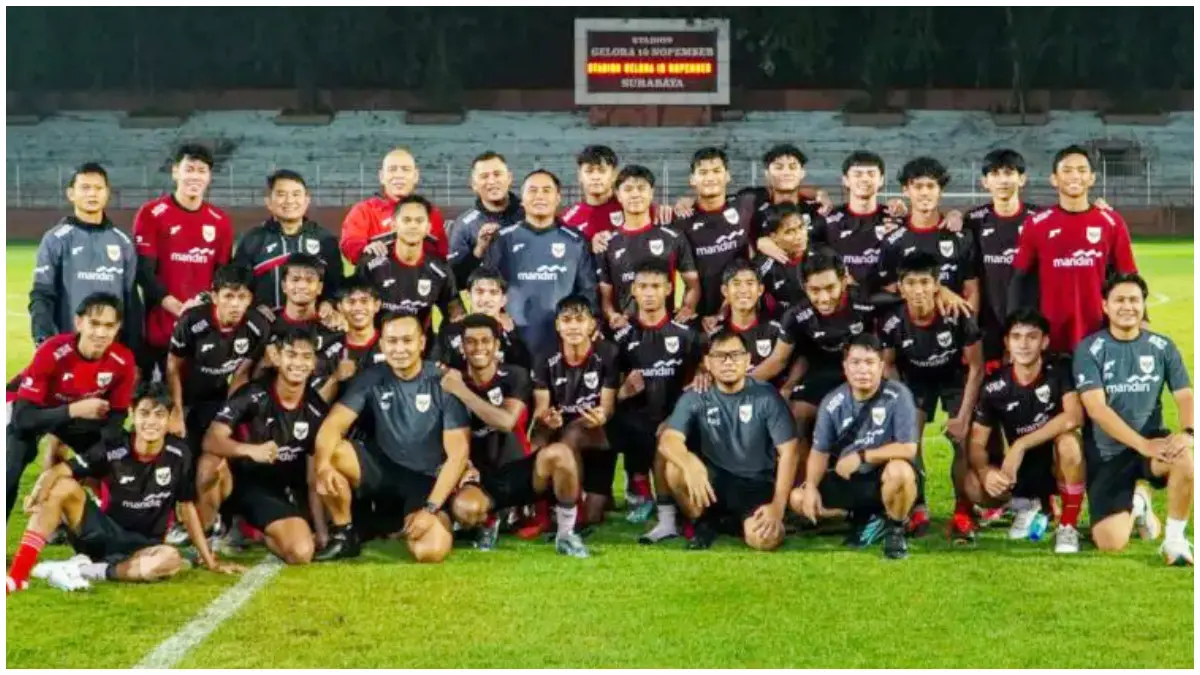 Timnas Indonesia U-20 saat menjalani pemusatan latihan.