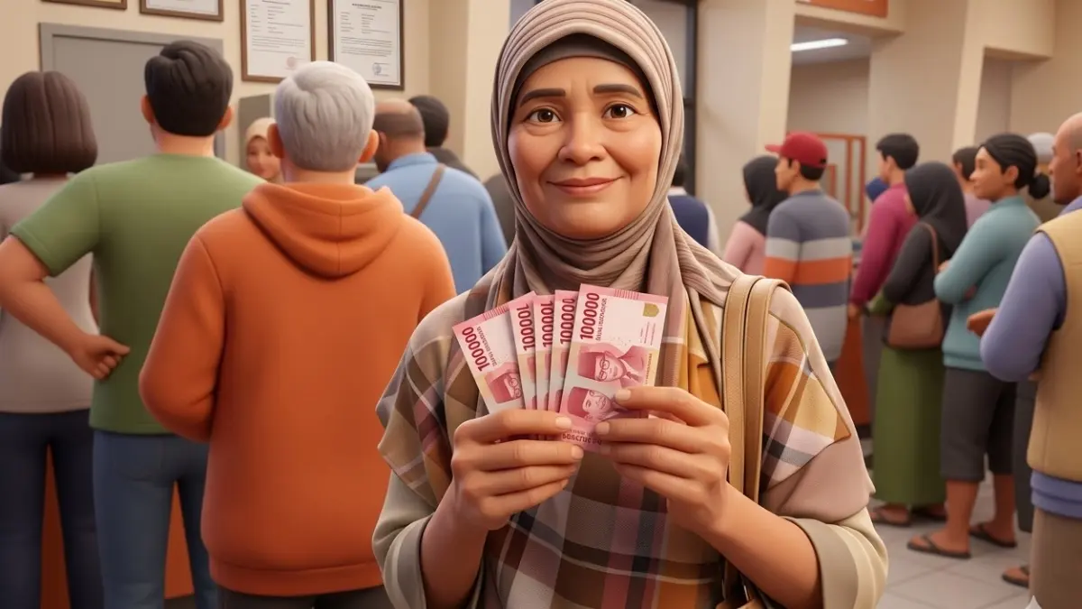 Ilustrasi KPM bansos PKH tahap dua. (Laman Resmi kedirikota.go.id diolah menggunakan Gemini AI)