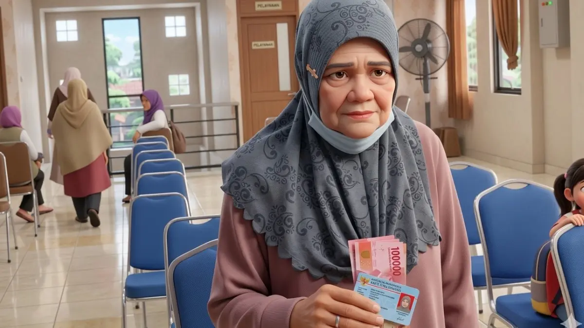 Ilustrasi KPM penerima bansos PKH (Foto: Instagram @periuk_channel diperbarui oleh AI)