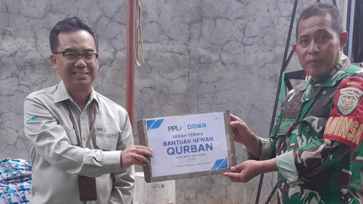 Simbolis penyerahan hewan kurban Idul Adha PPLI untuk warga Kabupaten Bogor di 2 desa. Foto: PPLI
