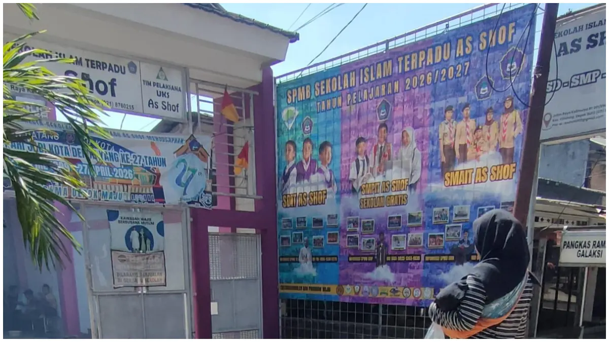 Suasana salah satu SMP swasta yang masuk program RSSG  di Kota Depok Kamis 28 Mei 2026. (Foto : Fajar/Radar Bogor)