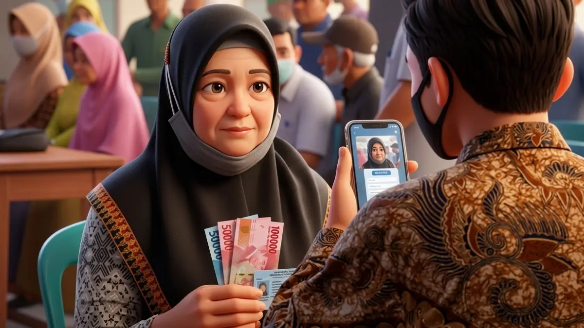 Ilustrasi Penyaluran Bansos PKH dan BPNT (Foto: Instagram @desamasawah diperbarui oleh AI)