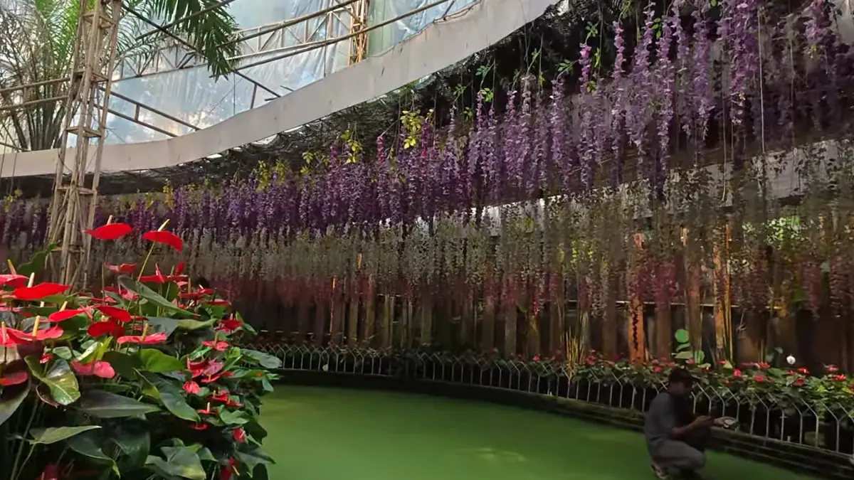 Taman Bunga di Bandungan Semarang. (Foto: YouTube @JalanYukGaes)