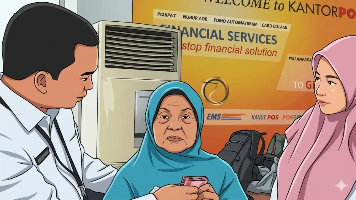 Ilustrasi pencairan bansos untuk KPM. (Foto: Instagram @kemensosri/Diolah oleh Gemini AI)