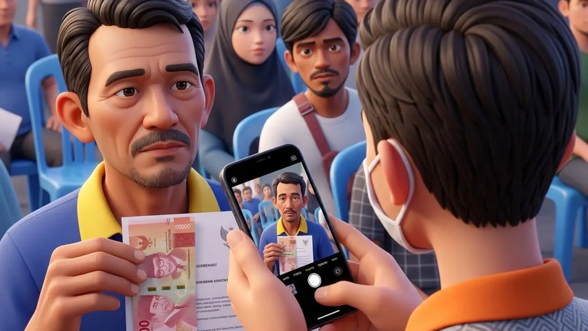 Ilustrasi Penyaluran Bansos PKH dan BPNT. Foto: Instagram @kecamatan_cibodas diperbarui oleh AI