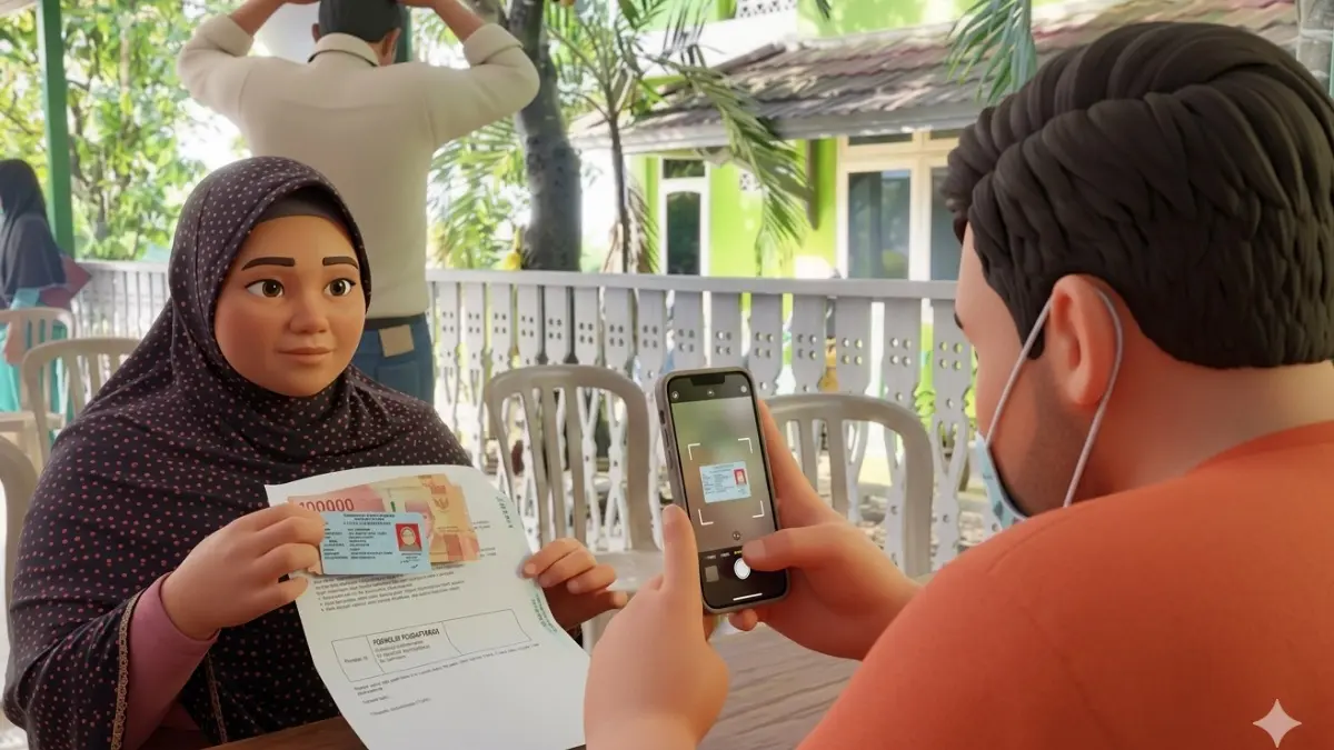 Ilustrasi Penyaluran Bansos PKH dan BPNT (Foto: Instagram @posind_samarinda diperbarui oleh AI)