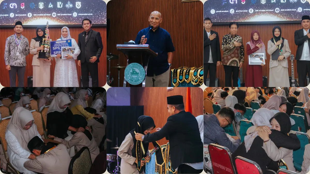 Pelepasan anak didik SMK Amaliah Ciawi Bogor. Foto: SMK Amaliah for Radar Bogor