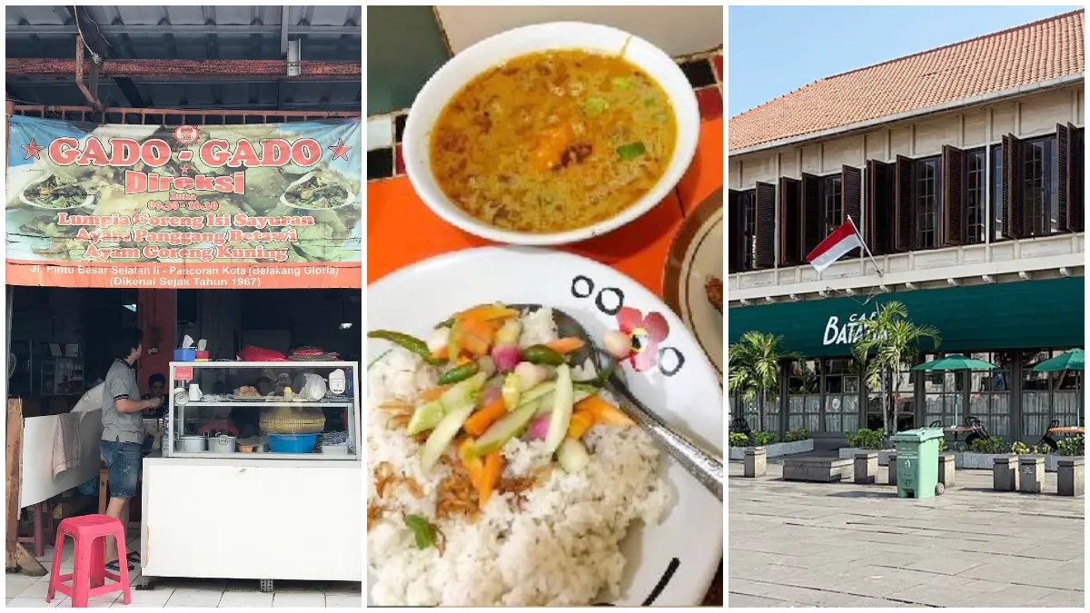 Sejumlah destinasi kuliner di kawasan Kota Tua Jakarta.